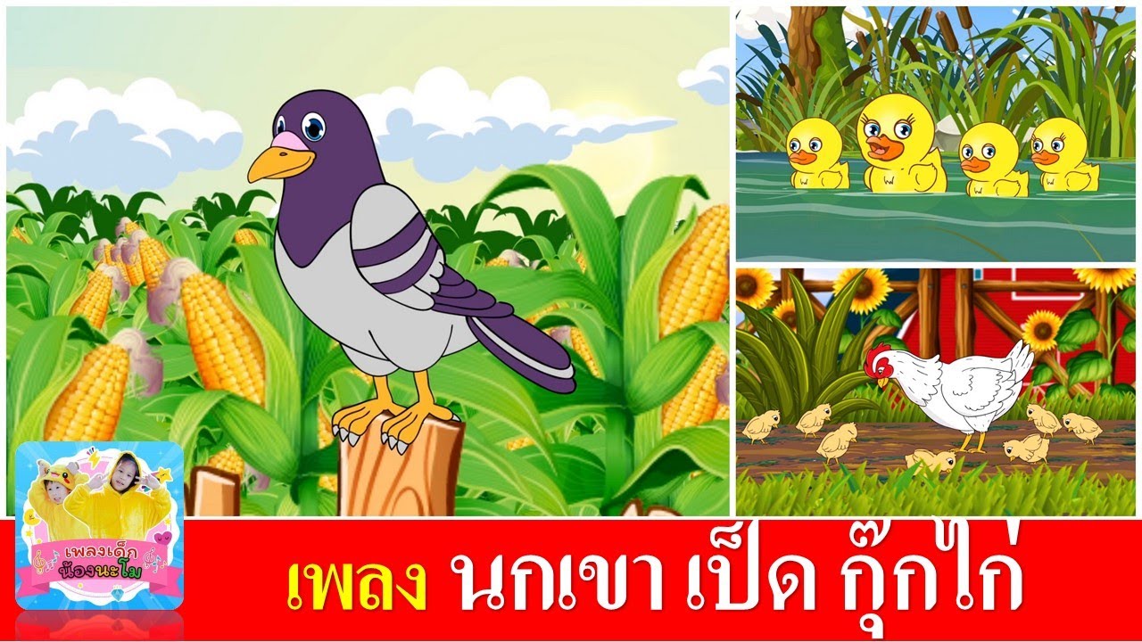 เพลงเด็ก นกเขา เป็ด กุ๊กไก่ | นกเขาบินข้ามเขา | เป็ดก้าบก้าบ | ไก่กุ๊กกุ๊กไก่ | เพลงเด็กในตำนาน