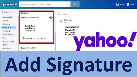 Yahoo Mail Tips and Trics || How To Add Signature on Yahoo Mail || Yahoo Tutorial || Biplob I Tech