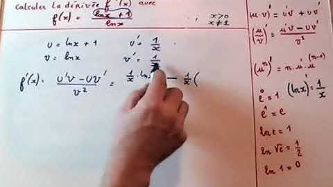 Calcul de dérivation d