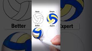 Draw Balls art drawing shorts volleyball howtodraw quickdrawing easydraw