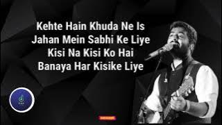 RAABTA (LYRICS) | ARIJIT SINGH - Kehte Hain Khuda Ne Is Jaha Mein Sabhi Ka Liye