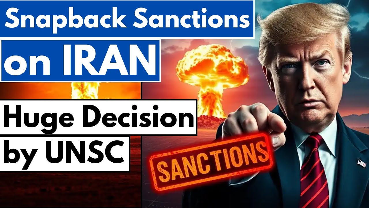 UN Imposes Snapback Sanctions on Iran | Snapback Sanctions Reimposed on ...