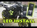 HOW TO INSTALL LED LIGHTS ON A YAMAHA FZ07 | H4/9003/HB2 OEDRO LED INSTALL