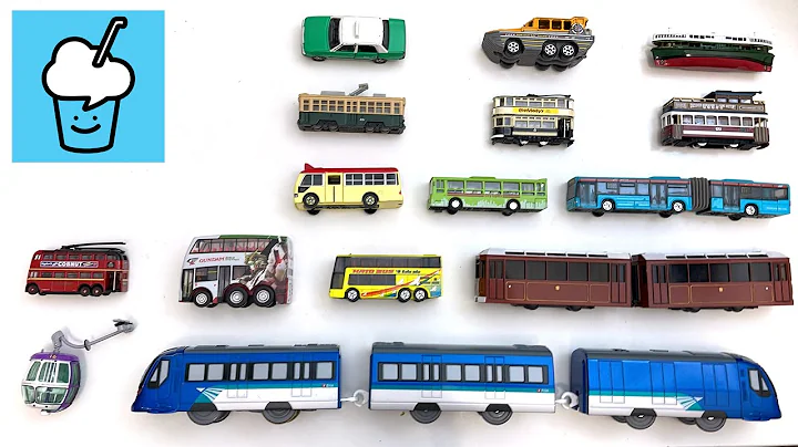 Public Transport collection Tomica Taxi Double Decker Bus Peak Tram Articulated Bus Tram
