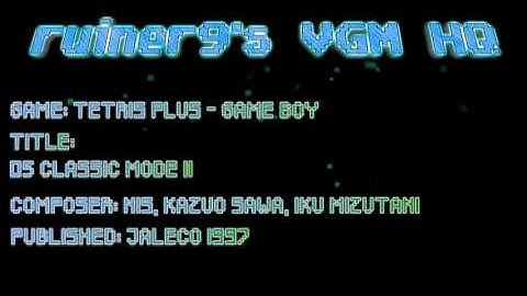 Tetris Plus Game Boy OST 05 Classic Mode II