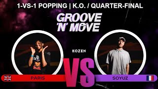 Groove'N'Move Popping Battle 2024 - 1/4 - PARIS vs SOYUZ