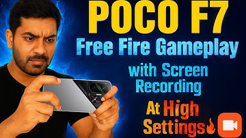 POCO F7 Free Fire Gameplay | In-Built Screen Recording Test | 120fps Ultra HD Graphics 