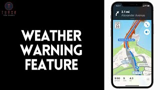 New Weather Warning Feature in Maps “IOS 15” screenshot 3