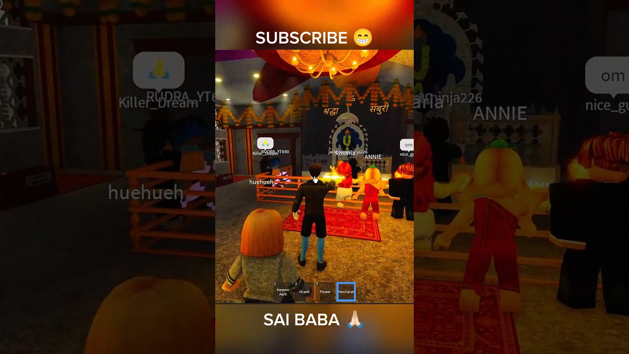 SAI BABA MANDIR IN ROBLOX 🙏🏻 Subscribe 😁.  