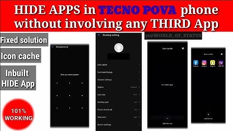 How to HIDE APPS IN TECNO POVA PHONE[FIXED] | Fix hide app PROBLEM in tecno pova | Inbuilt App hide|