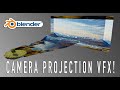 Easy camera projection in blender 3d full vfx tutorial