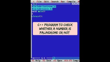 C++ Program To Check Whether a Number is Palindrome or Not | C++ | #Shorts