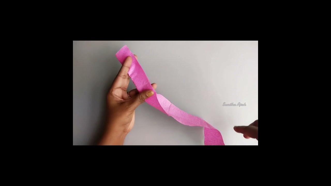 How to make beautiful crepe paper flowers out of streamers - SPUNNYS