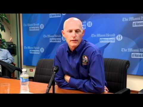 Gov. Scott answers questions from Miami Herald Twi...