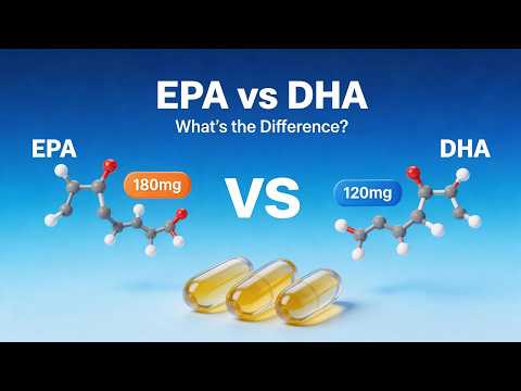 EPA vs DHA Omega-3 supplements video thumbnail