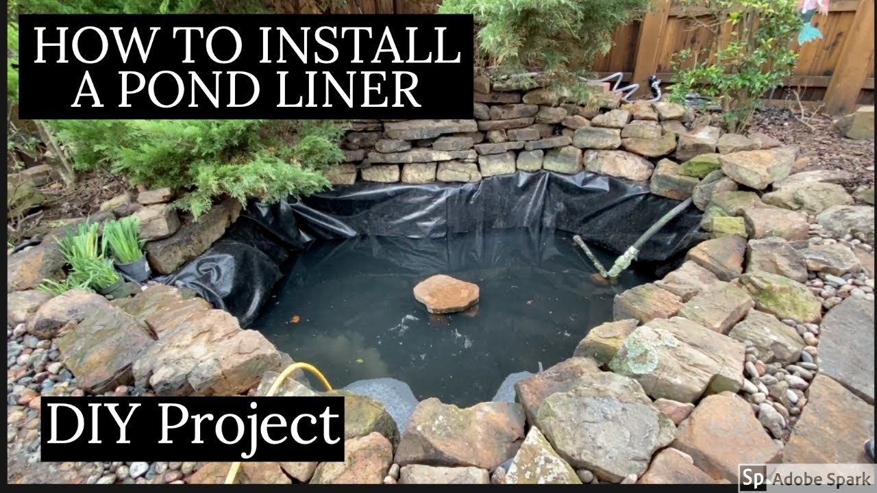 How to install a pond liner | DIY Project | I am a Koi Lover - YouTube