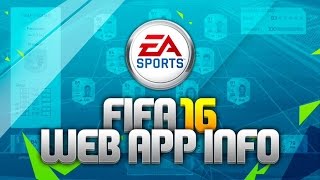 FIFA 16 WEB APP INFORMATION! - ALL YOU NEED TO KNOW! screenshot 2