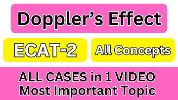 Doppler Effect in 1 Shot ECAT I NET Preparation I EECAT Physics Preparation I NUST NET Physics Prep