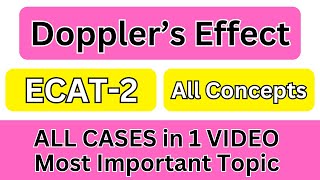 Doppler Effect in 1 Shot ECAT I NET Preparation I EECAT Physics Preparation I NUST NET Physics Prep
