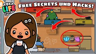 FREE SECRETS UND HACKS IN TOCA LIFE WORLD DEUTSCH 😱 | KANN JEDER AUSPROBIEREN! |TOCA BOCA SECRETS