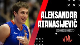 Aleksandar Atanasijević - Best Highlights Vnl 2024 Serbias Opposite Spiker Powerful Attacks