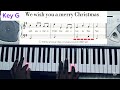 How to play Christmas Song easily #piano #music #musicchords #christmascarol