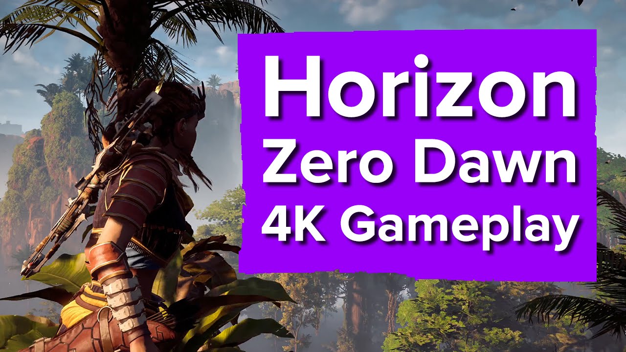 PS4 Pro - Horizon Zero Dawn Gameplay 4K 