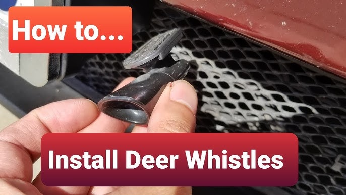 SAVITA 2pcs Auto Deer Whistles, Black Ultrasonic Car Deer Warning Whistles  Self-adhesive Animals Alert Devices for Cars, Trucks and Motorcycles