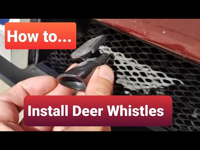 DIY: Installing Deer Warning Whistles! - Why you should use screws instead  of mounting tape. 