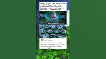 During Will Smith’s MIB HQ tour in Men in Black (1997), a monitor tracker reveals Earth’s ‘aliens