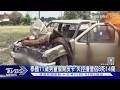 泰11歲男童偷開皮卡! 高速撞僧侶8死14傷 倖存者:砰砰砰全倒｜TVBS新聞 @TVBSNEWS01