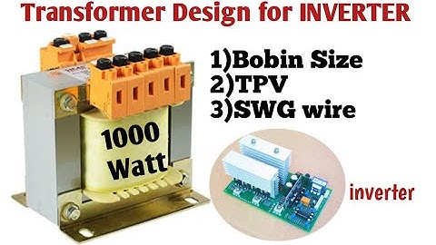 इन्वर्टर ट्रांसफार्मर वाइंडिंग data calculations | #transformer| #SWG | tpv | #inverter