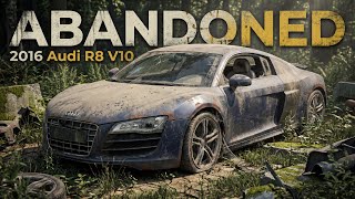 Abandoned Supercar Full Restoration of a Audi R8 V10 2016 from Total Disrepair to Looking New