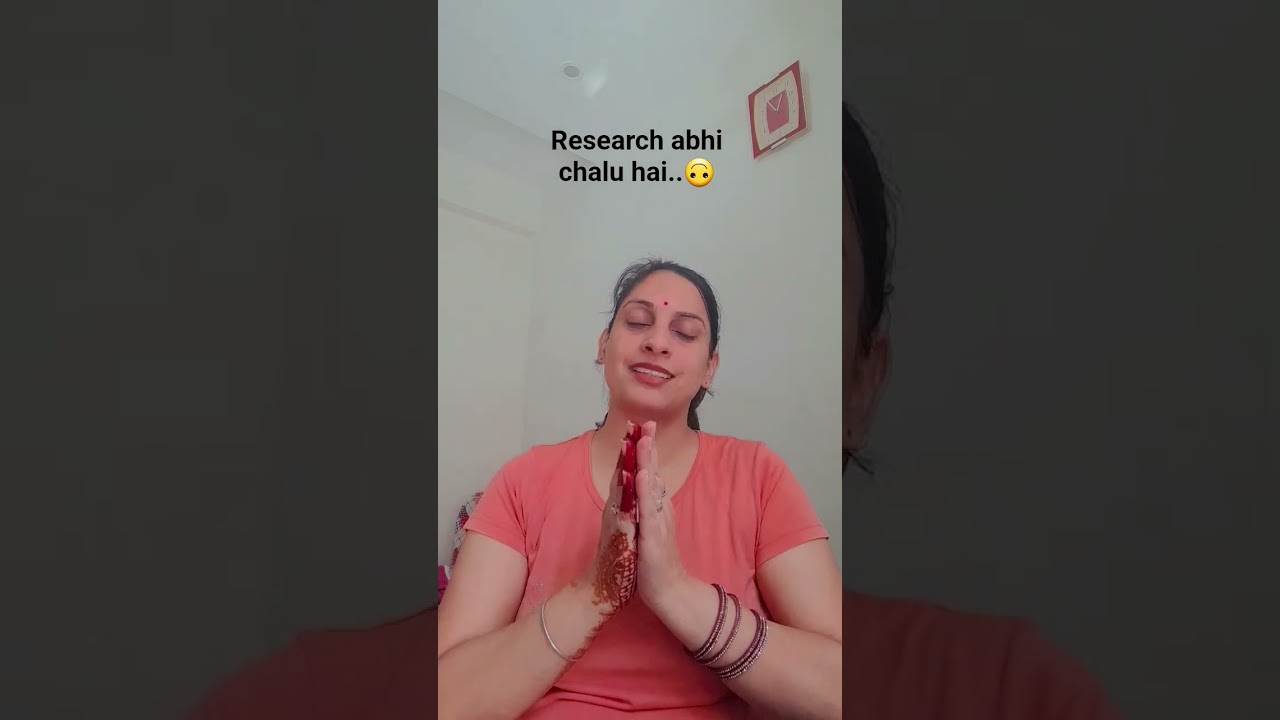 research abhi chal rhai hai... 