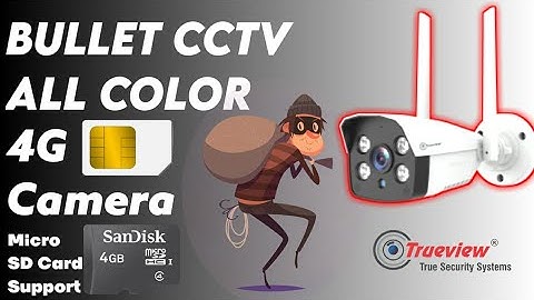 Trueview 3MP 4g Bullet Camera with All Time Color feature