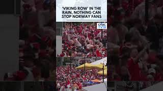 MOMENT: Norway Fans Brave Rain, Perform Iconic 'Viking Row' Before Senegal Clash | N18G