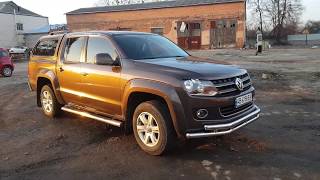 защита переднего бампера на  Volkswagen Amarok