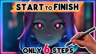 How to Paint a Character in 6 Steps - Illustration in Clip Studio (Tutorial Guide)