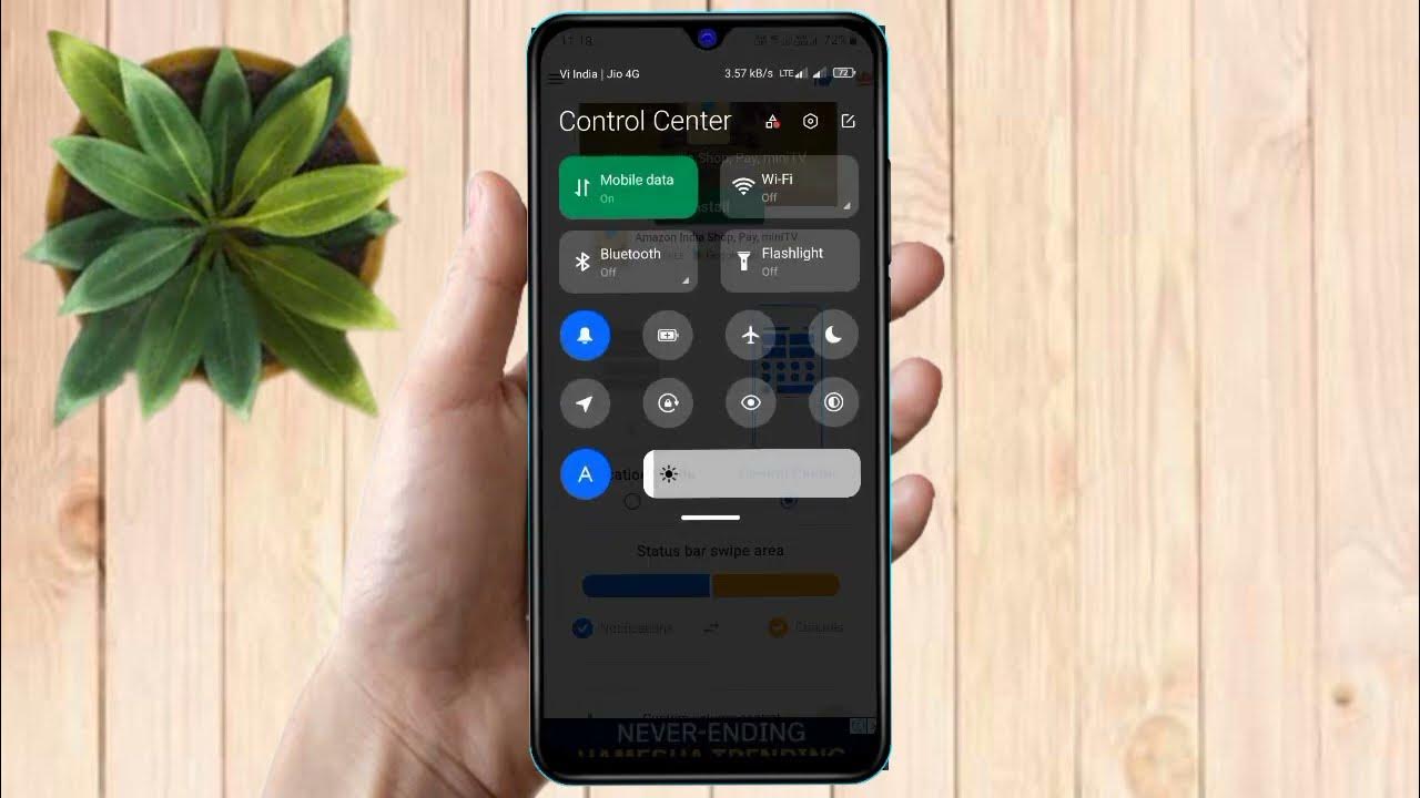 itel notification bar change itel notification and status bar not