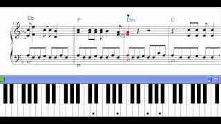 Video voorbeeld van "Partitura Piano Cometas Por El Cielo ( LOVG ) demo"