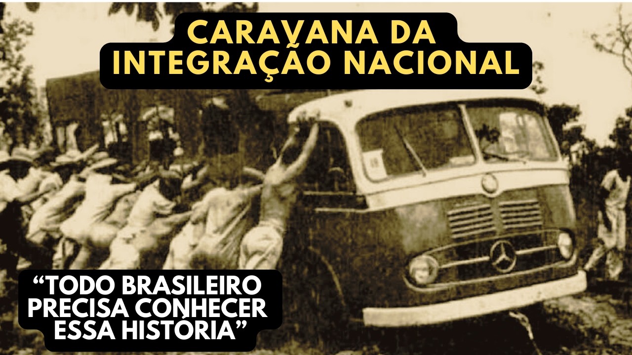 Um carro de cada montadora do Brasil atravessou a selva para chegar em Brasília Uma história épica!