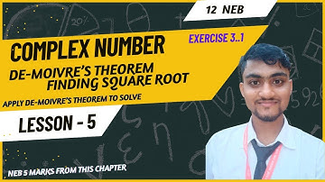 Complex Number Class 12 [ 05 ] || Exercise 3.1 || Find Square Root Using De-de moivre
