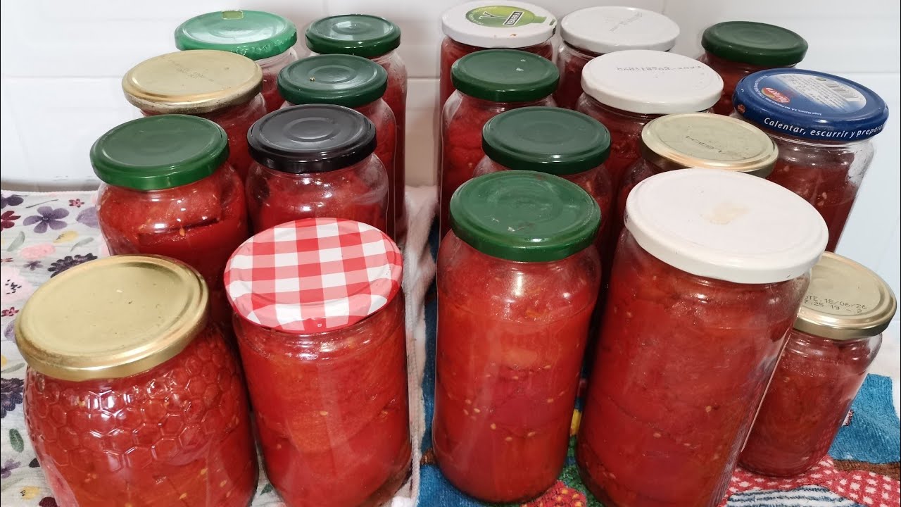 CONSERVA DE TOMATE NATURAL CASERA