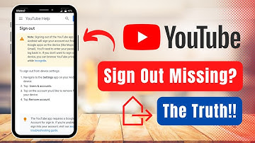 Sign Out Option Missing from YouTube App in Android !