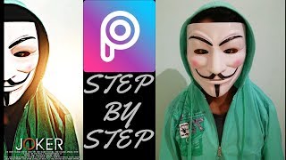 Anonymous Mask Half Face PicsArt Editing Tutorial,Anonymous Mask Manipulation Editing Like Photoshop screenshot 3