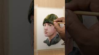 Watercolors Portrait Painting #art #artvideo #artshorts