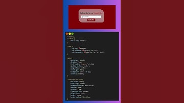 Subscription Form Using HTML and CSS #shorts