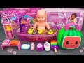 80 Minutes Satisfying with Unboxing Unboxing Cute Pink Baby Bathtub Playset, Cocomelon Toys ASMR