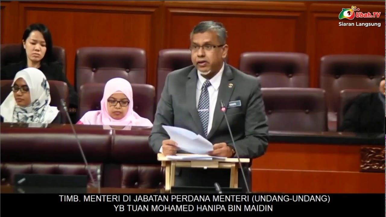 8 Mei 2019 Sidang Dewan Negara Yb Mohamed Hanipa Maidin Youtube