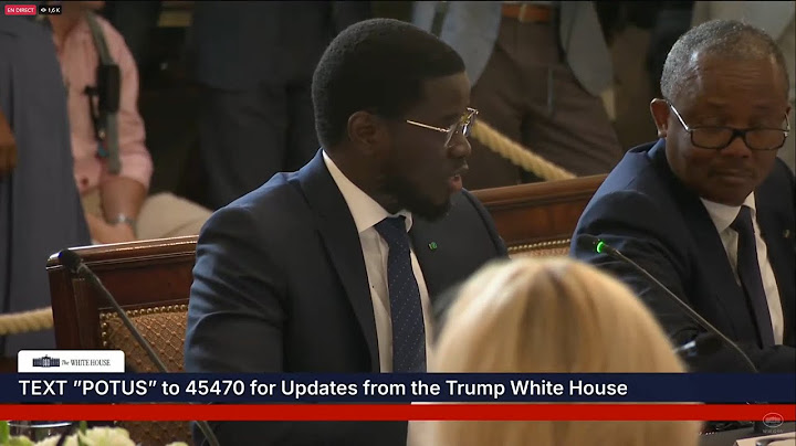 Discours du président Bassirou Diomaye Faye devant le Président Donald Trump...